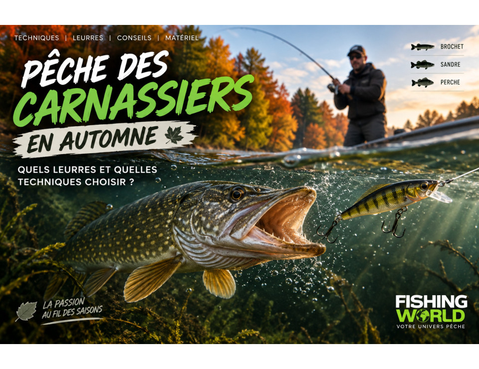 Pêche des carnassiers en automne : leurres et techniques