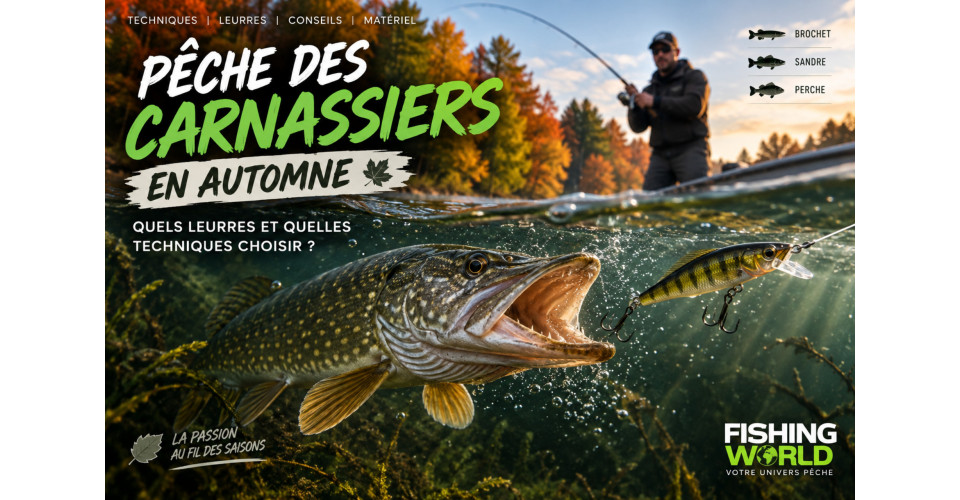 Pêche des carnassiers en automne : leurres et techniques