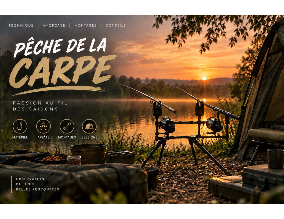 Pêche de la carpe : techniques et appâts