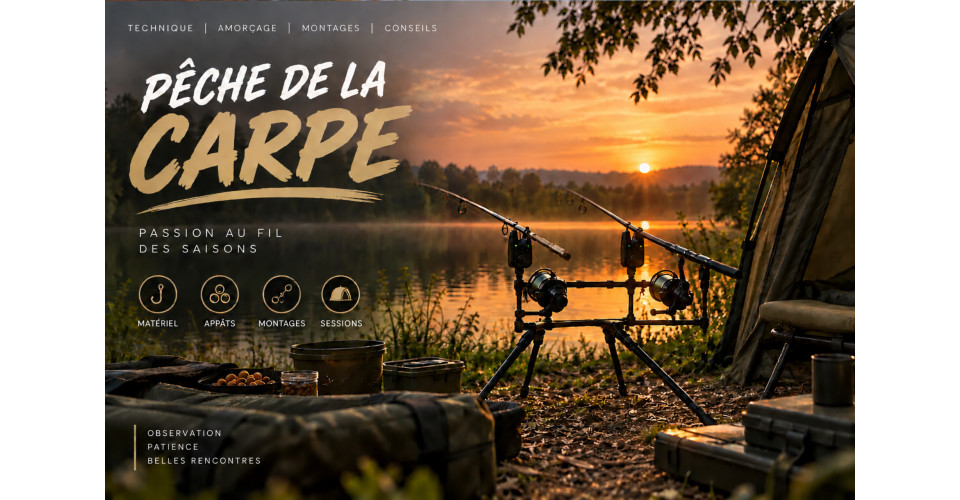 Pêche de la carpe : techniques et appâts